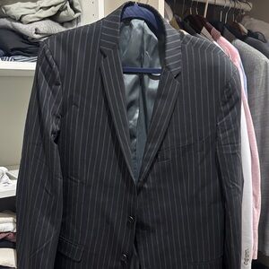 Men's Calvin Klein Pinstripe Suit Jacket - Classic Tailored Blazer